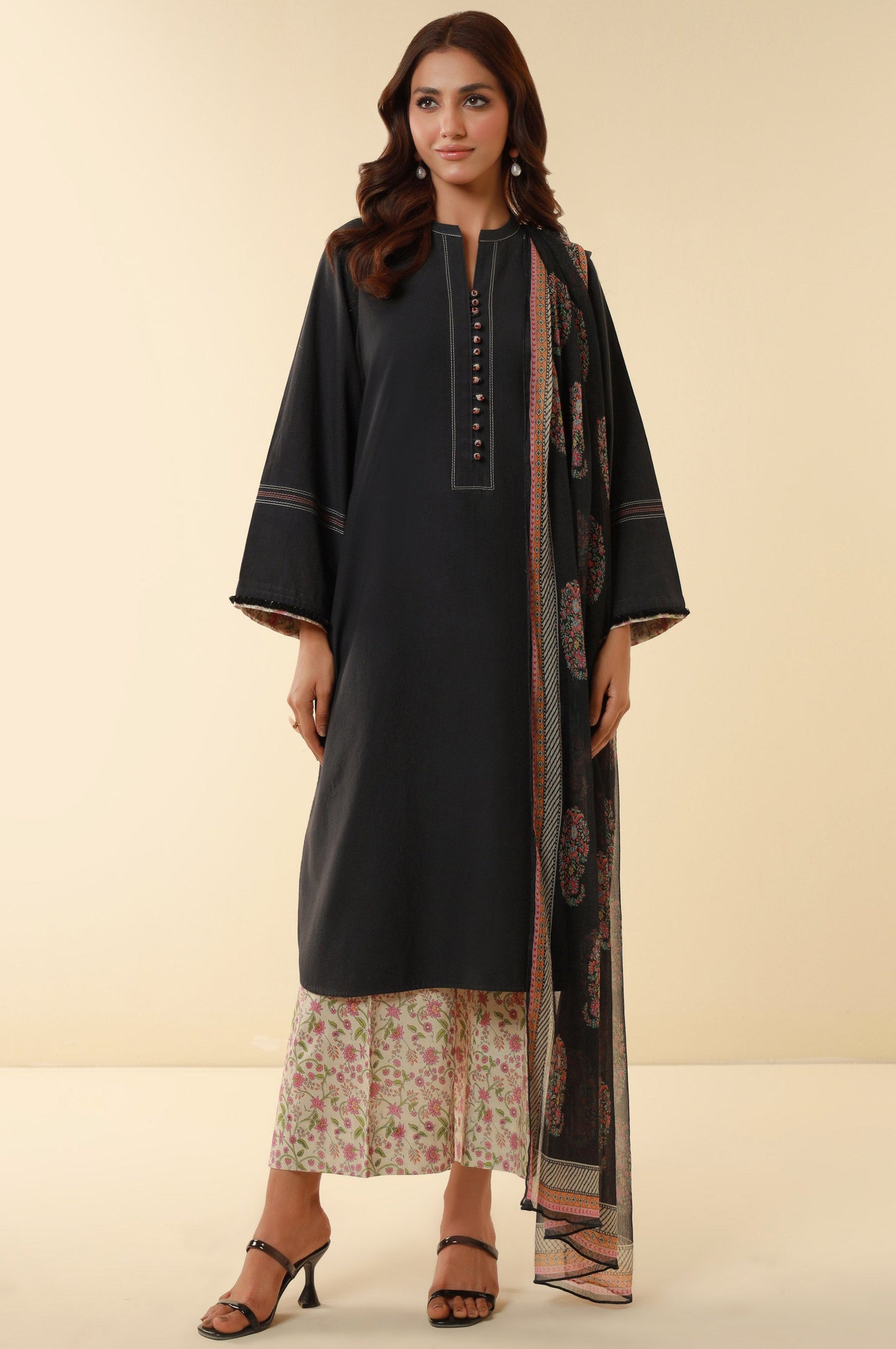 Stitched 3 Piece Lawn Suit