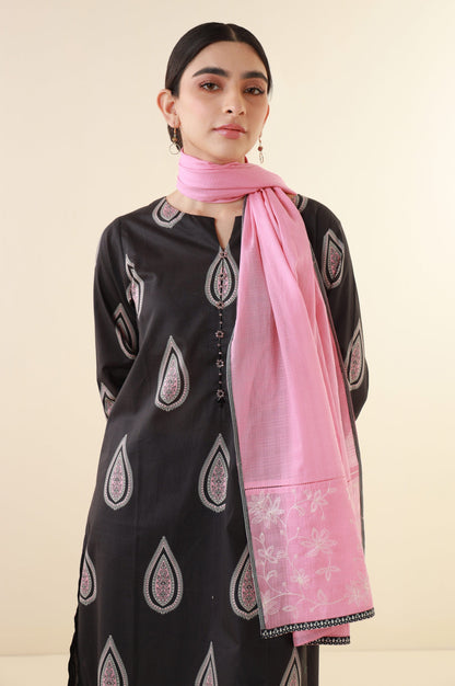 Stitched 3 Piece Printed Cambric Suit