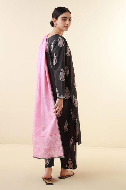 Stitched 3 Piece Printed Cambric Suit