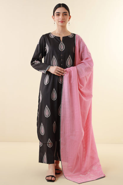 Stitched 3 Piece Printed Cambric Suit