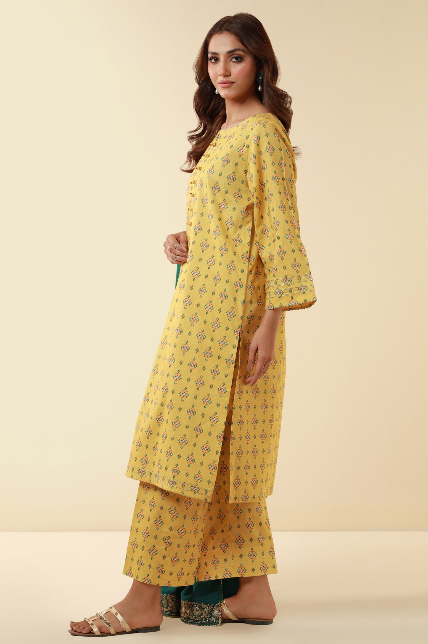 Stitched 3 Piece Printed Lawn Suit