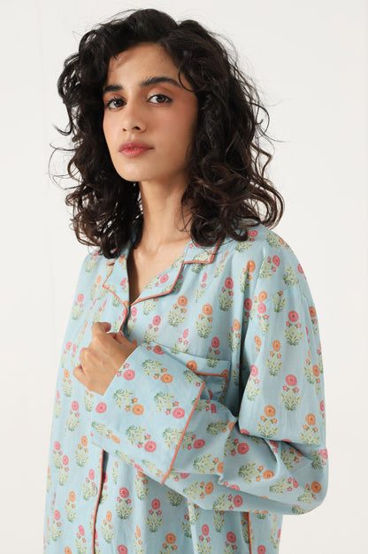 2 Piece PJ Set - Light Blue