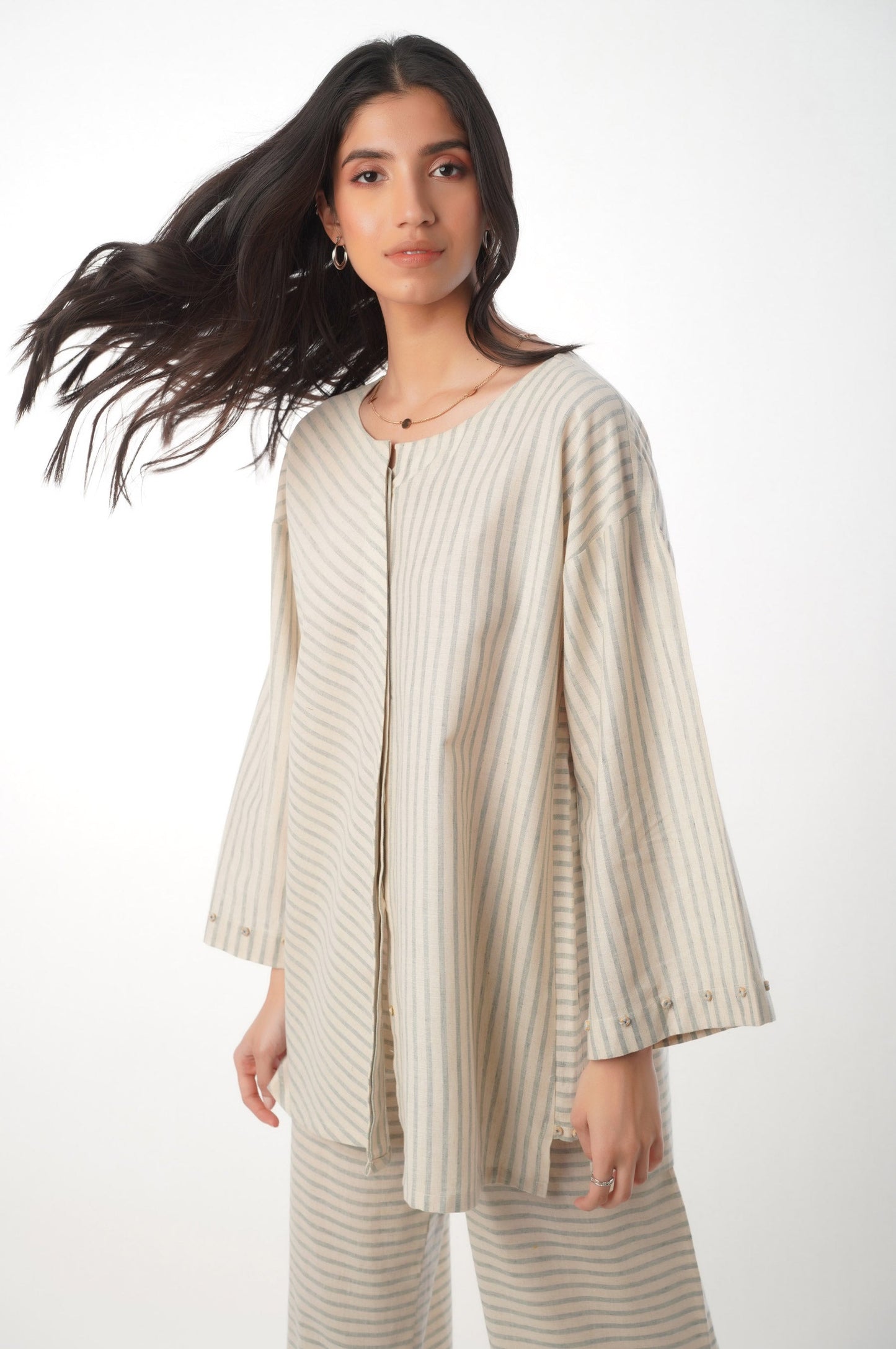 Stitched 2 Piece Yarn Dyed Co-ord Set