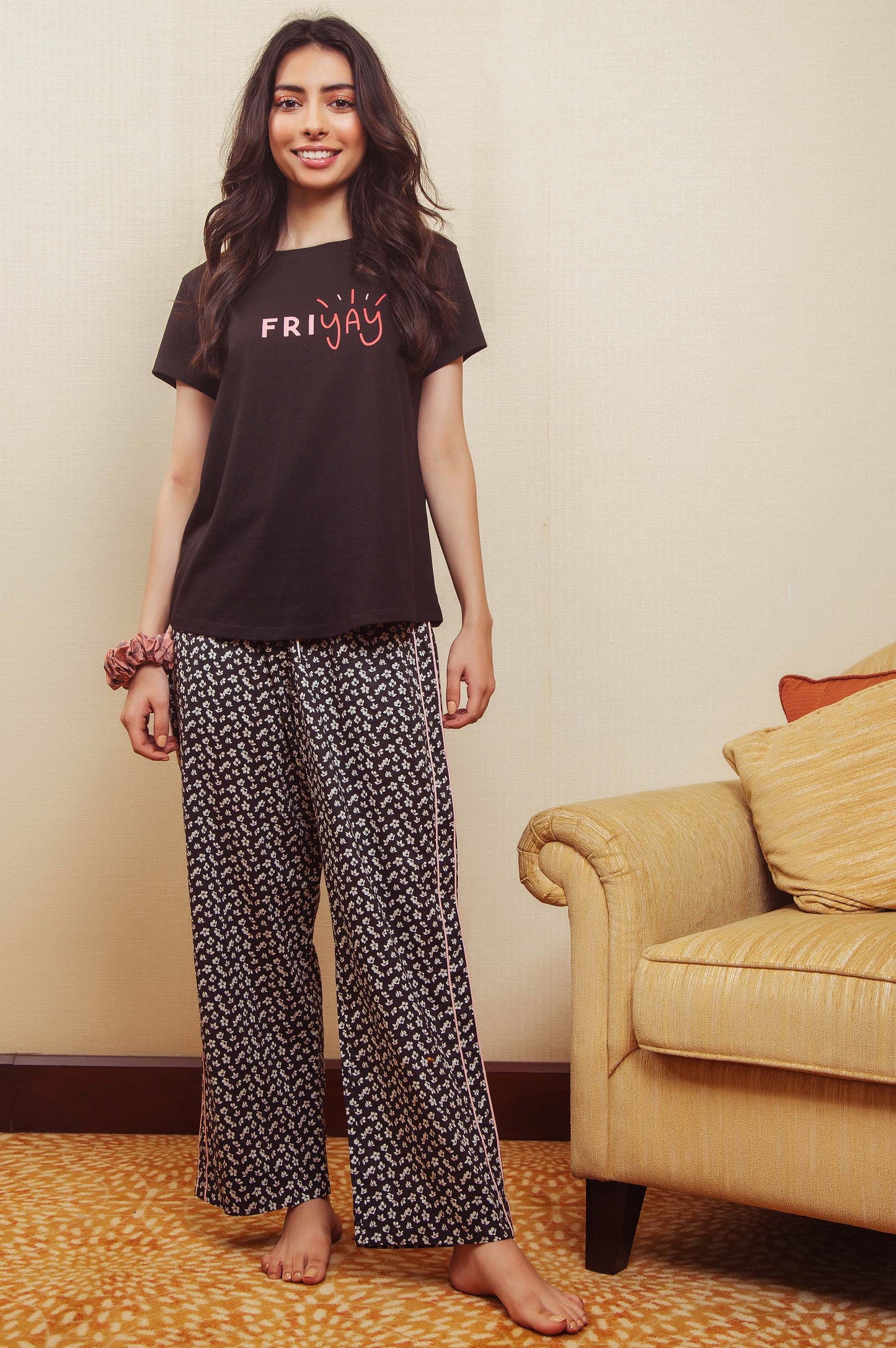 Printed Crew Neck Tee