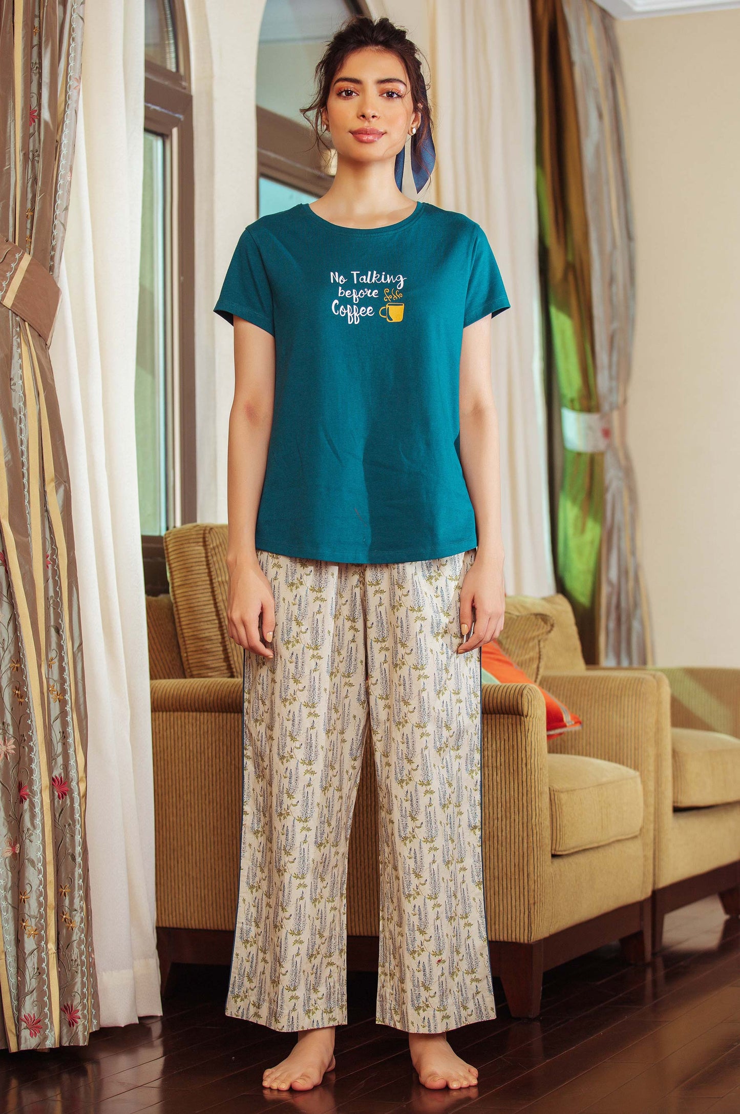 Printed Crew Neck Tee