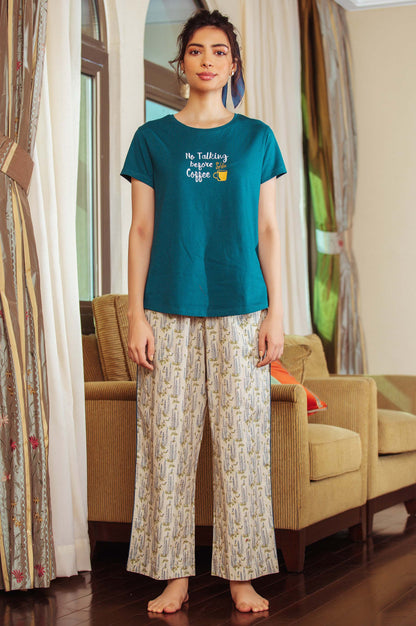 Printed Crew Neck Tee