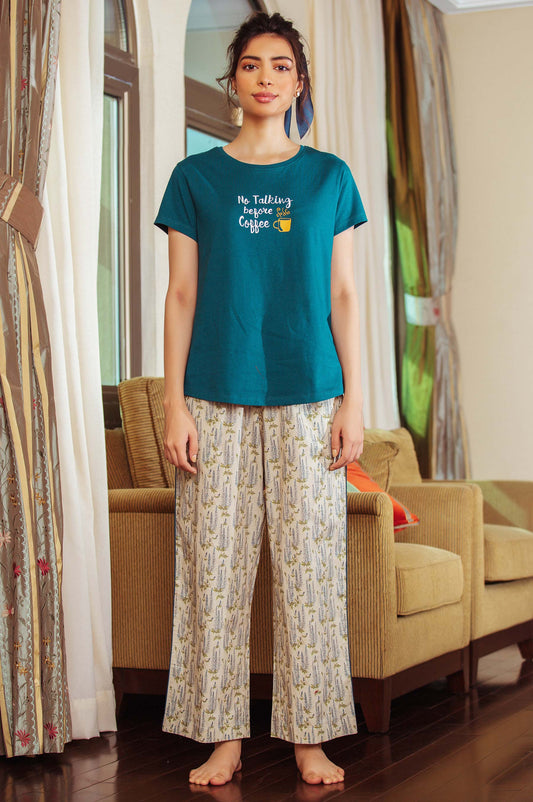 Printed Crew Neck Tee