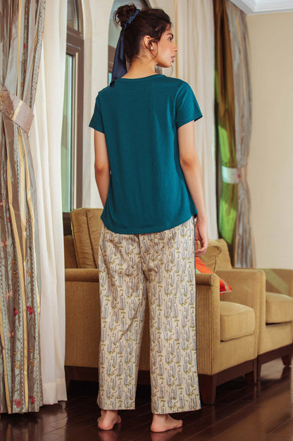 Printed Crew Neck Tee