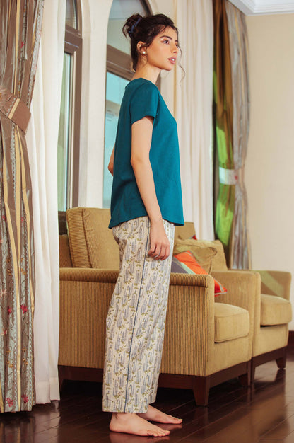 Printed Crew Neck Tee