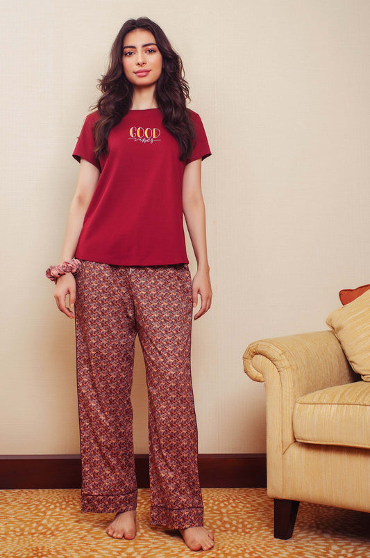 Printed Crew Neck Tee