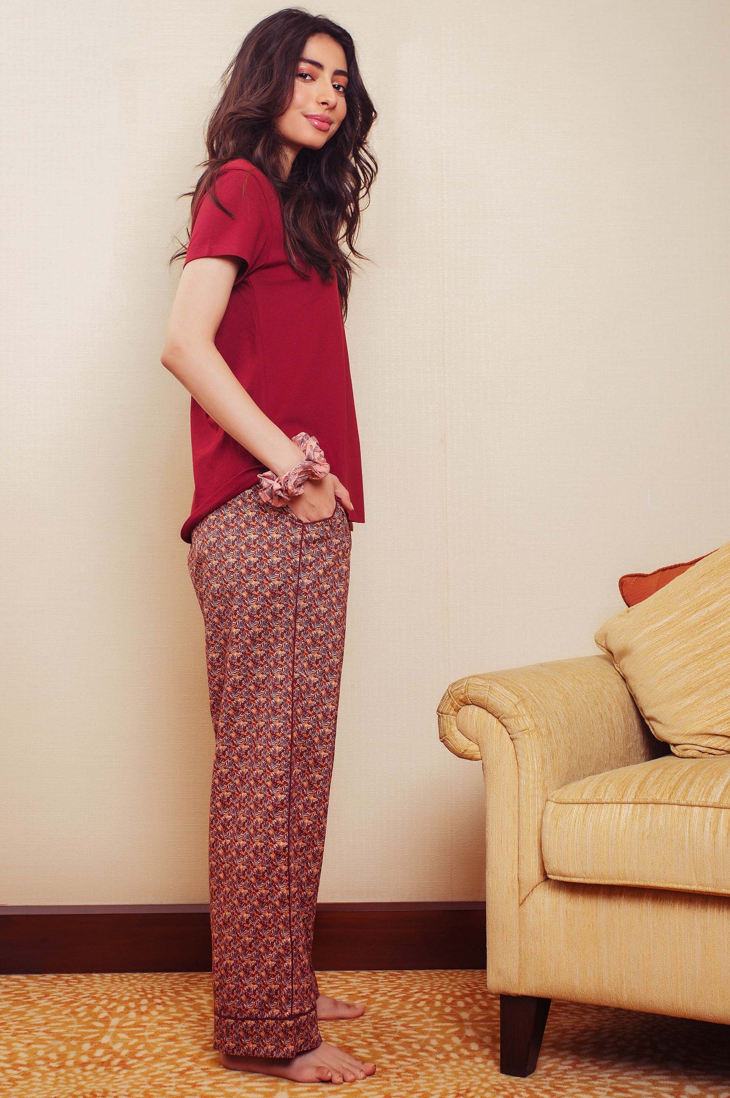 Printed Crew Neck Tee