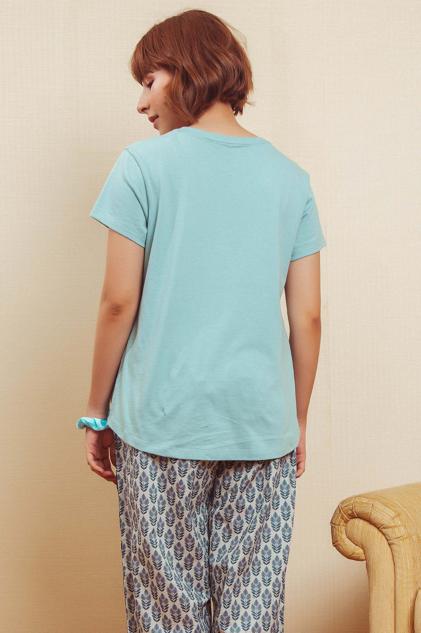 Printed Crew Neck Tee