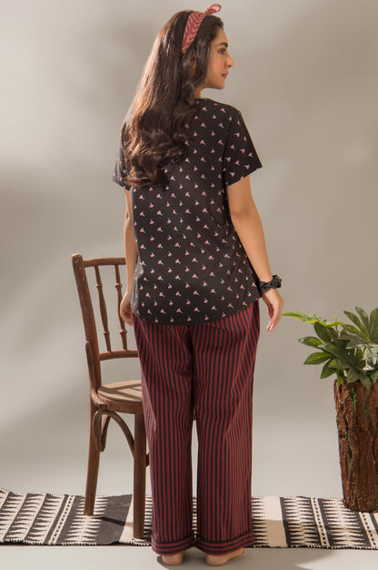 Printed Crew Neck Tee