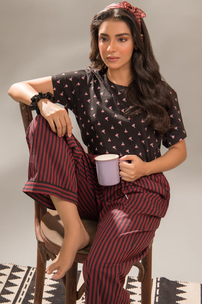 Printed Crew Neck Tee