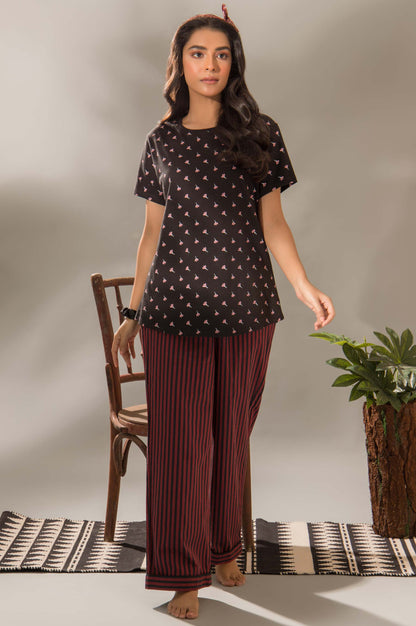 Printed Crew Neck Tee