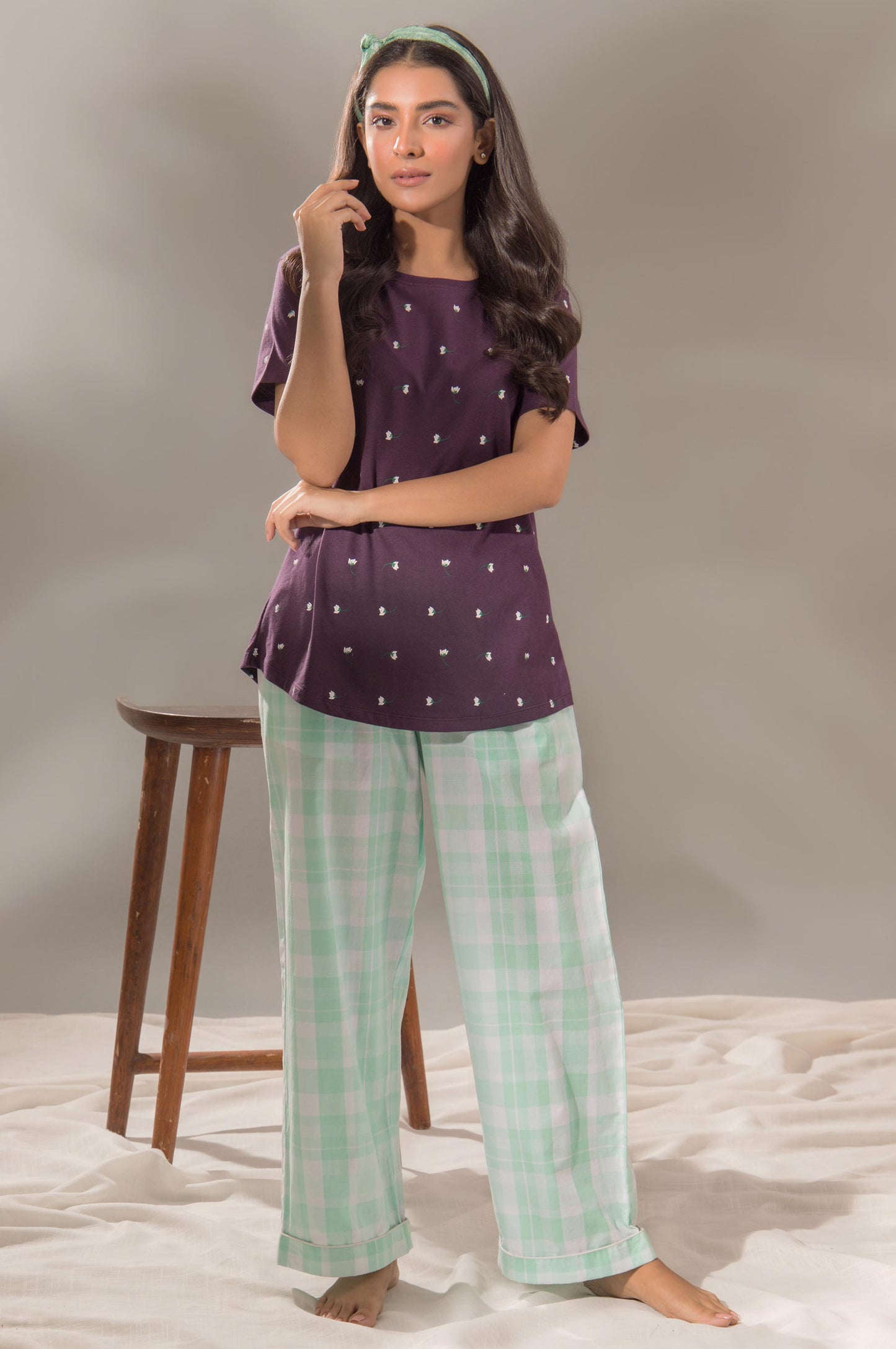 Printed Crew Neck Tee