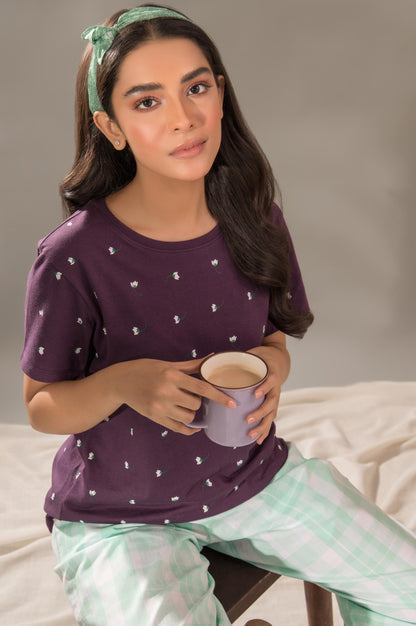 Printed Crew Neck Tee