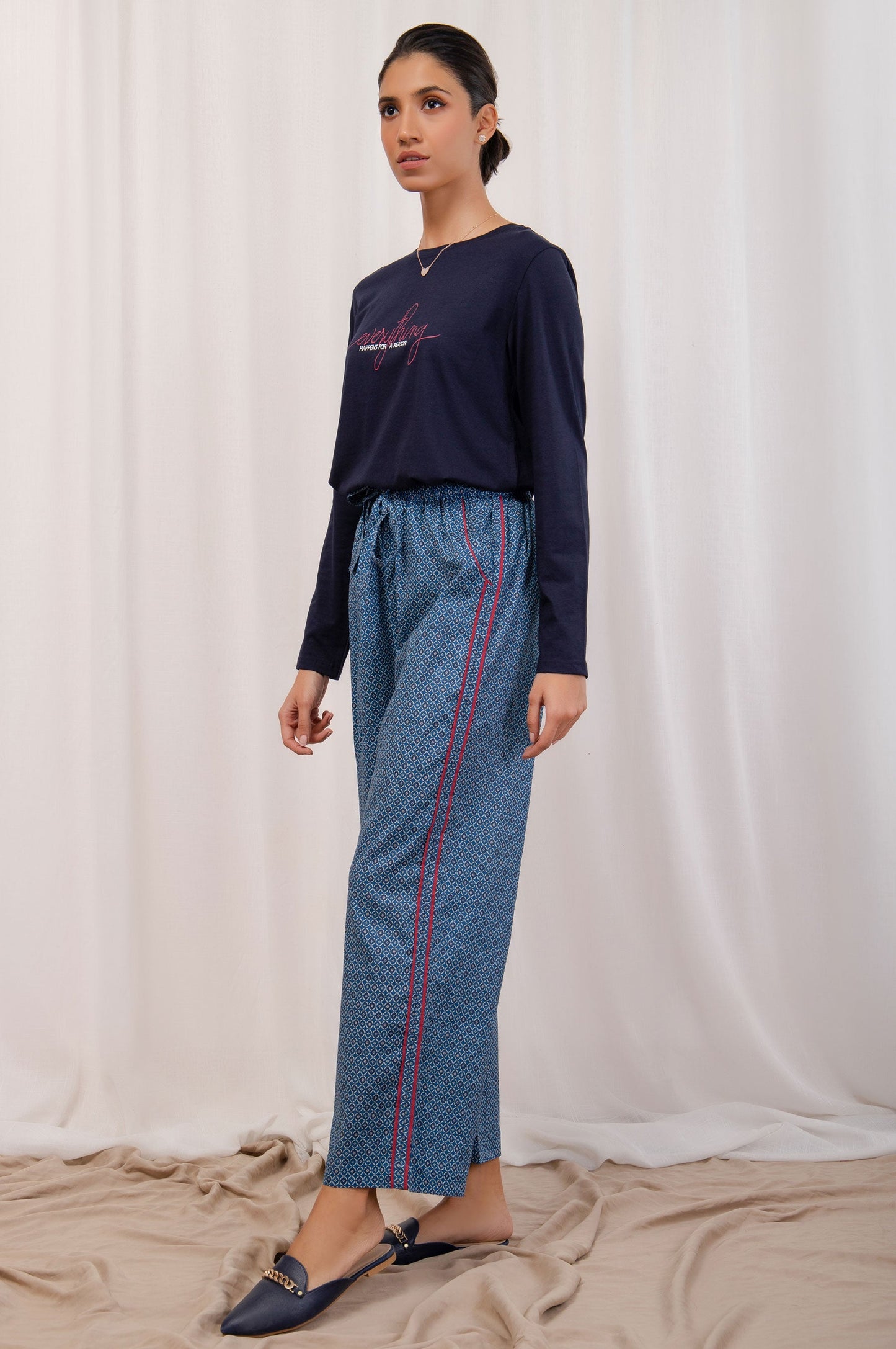 Printed Crew Neck Tee