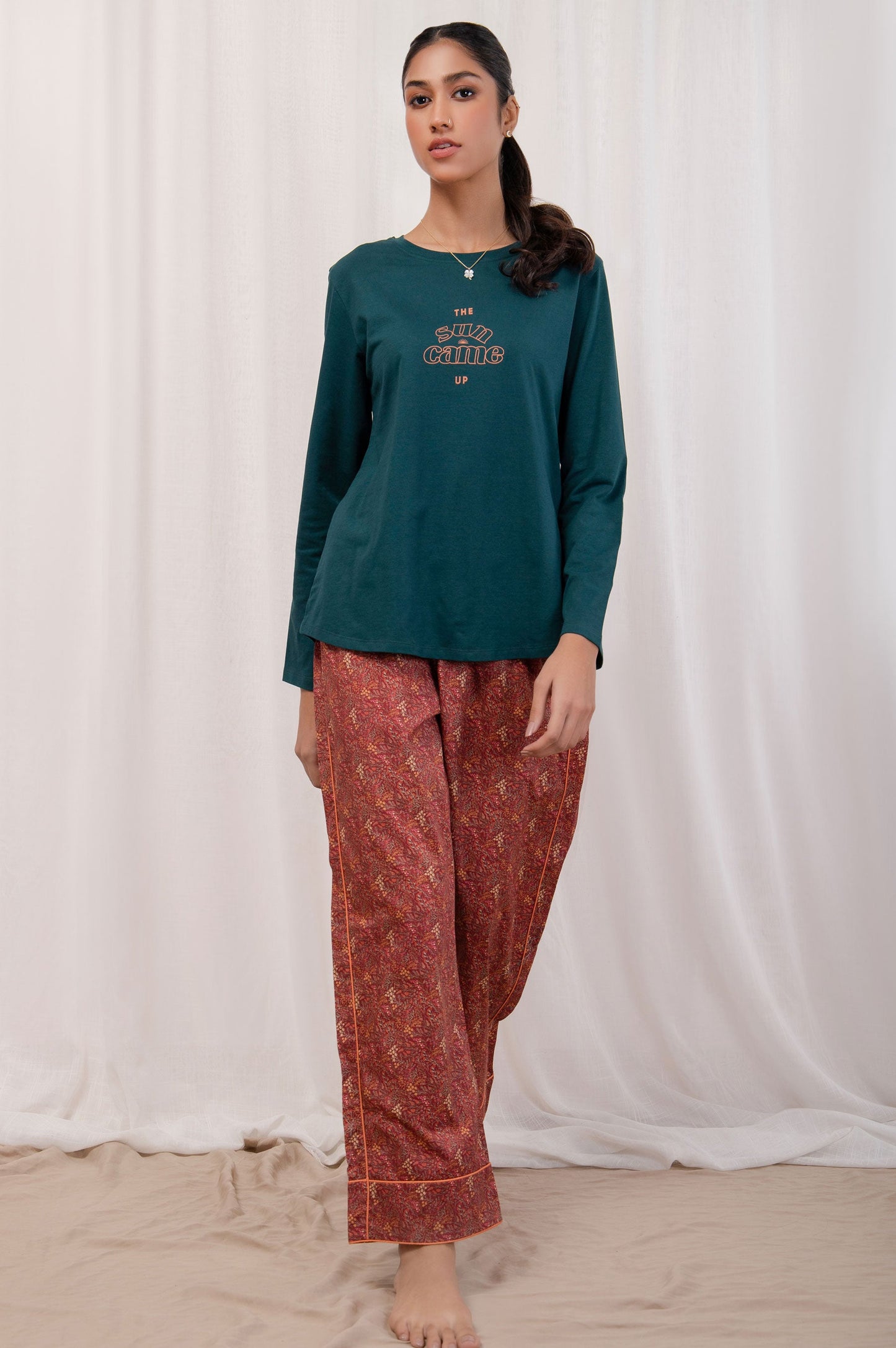 Printed Crew Neck Tee