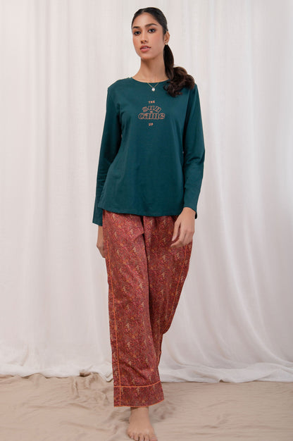 Printed Crew Neck Tee