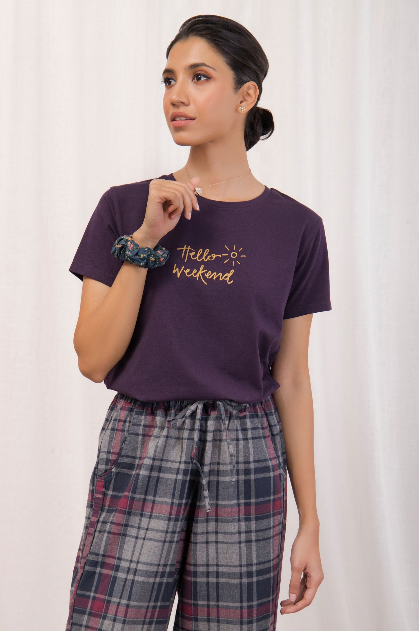 Printed Crew Neck Tee