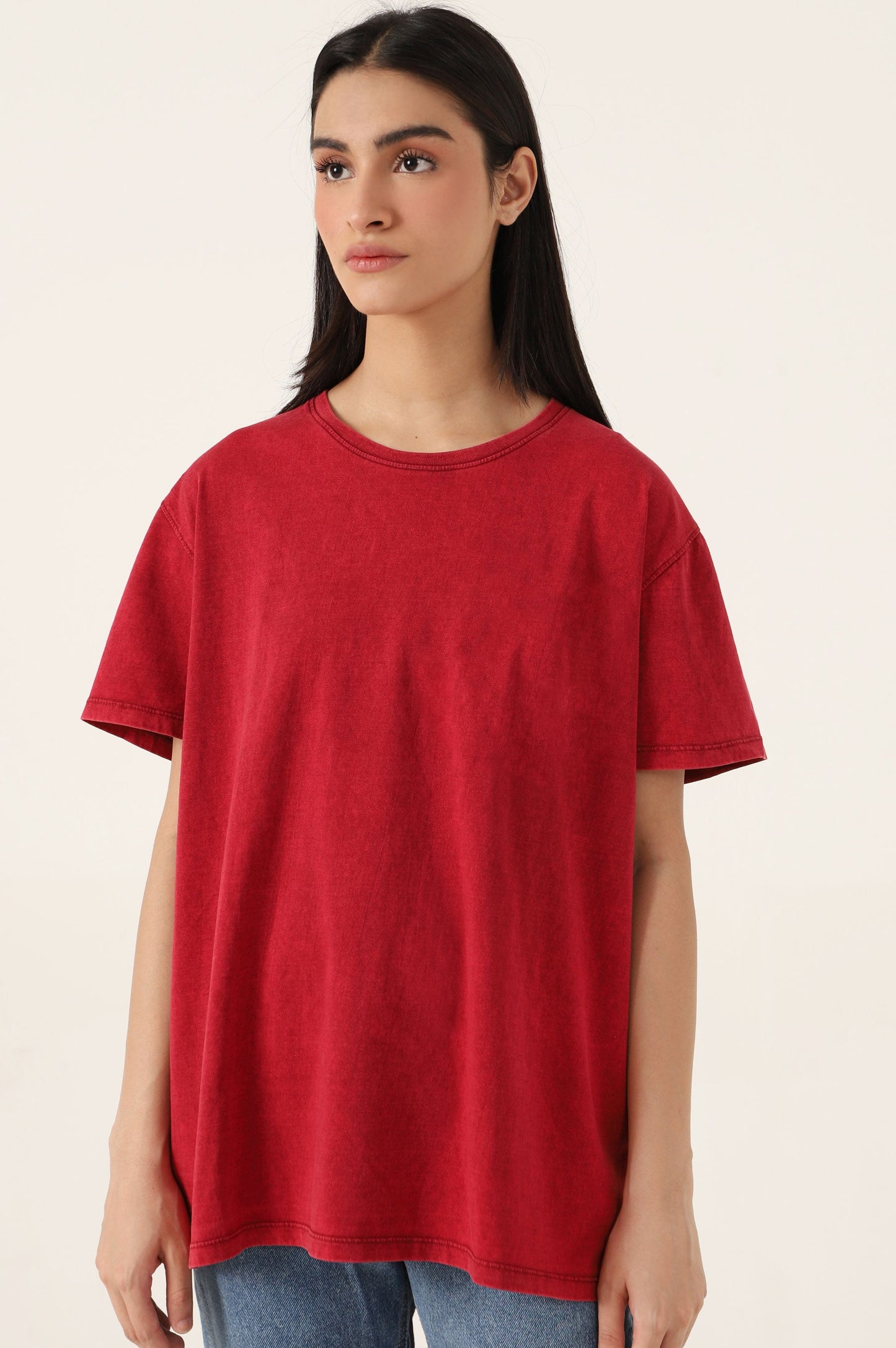 Crew Neck Half Sleeves Tee