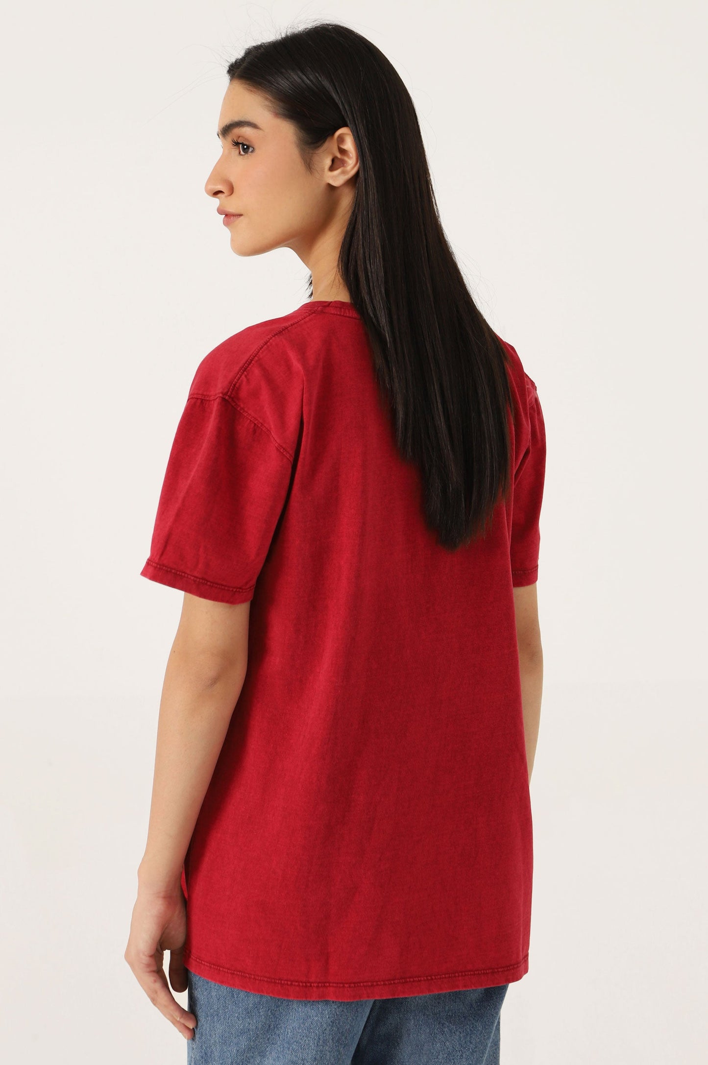 Crew Neck Half Sleeves Tee