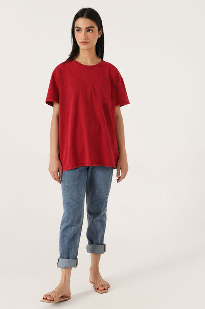 Crew Neck Half Sleeves Tee