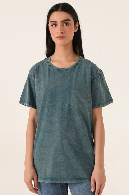Crew Neck Half Sleeves Tee