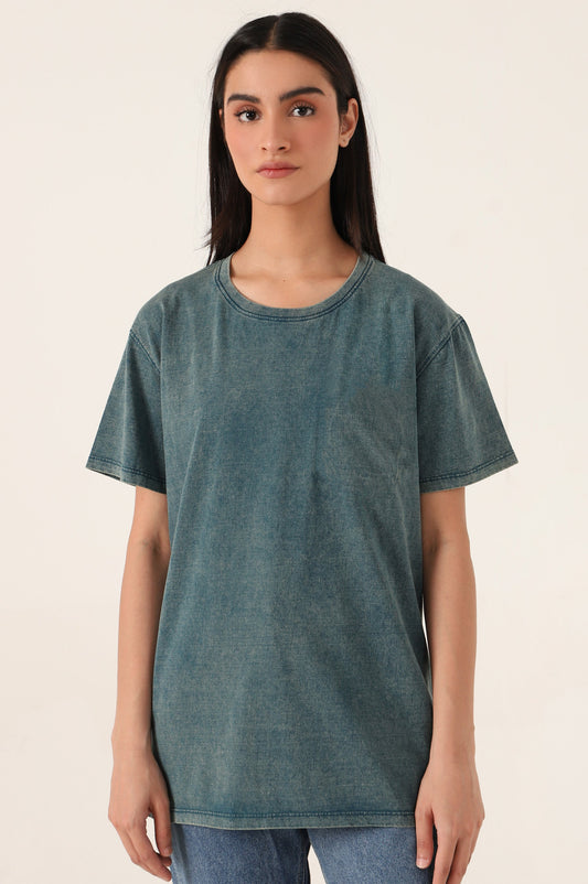 Crew Neck Half Sleeves Tee