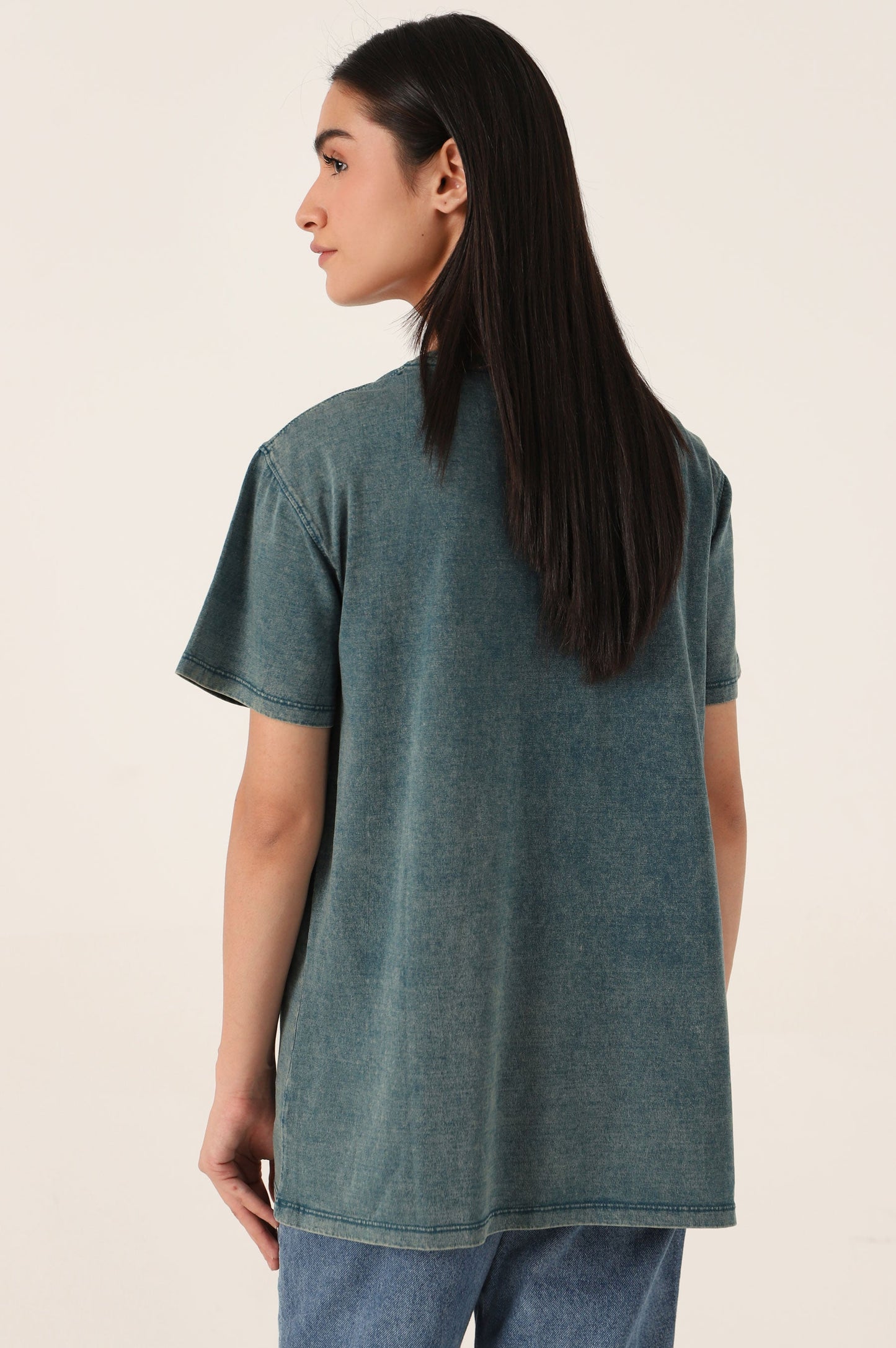 Crew Neck Half Sleeves Tee