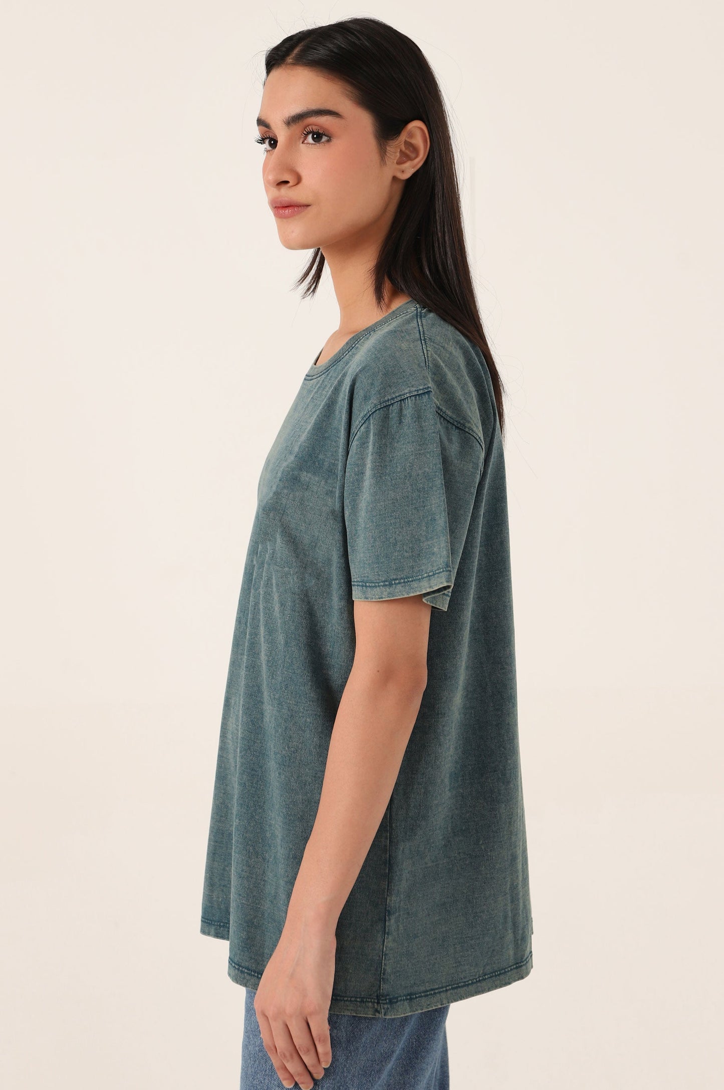 Crew Neck Half Sleeves Tee