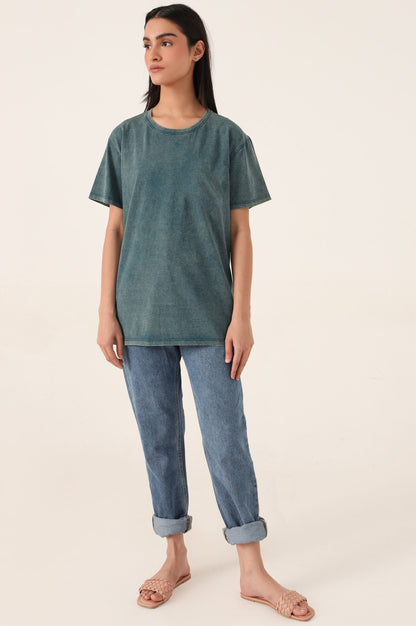 Crew Neck Half Sleeves Tee