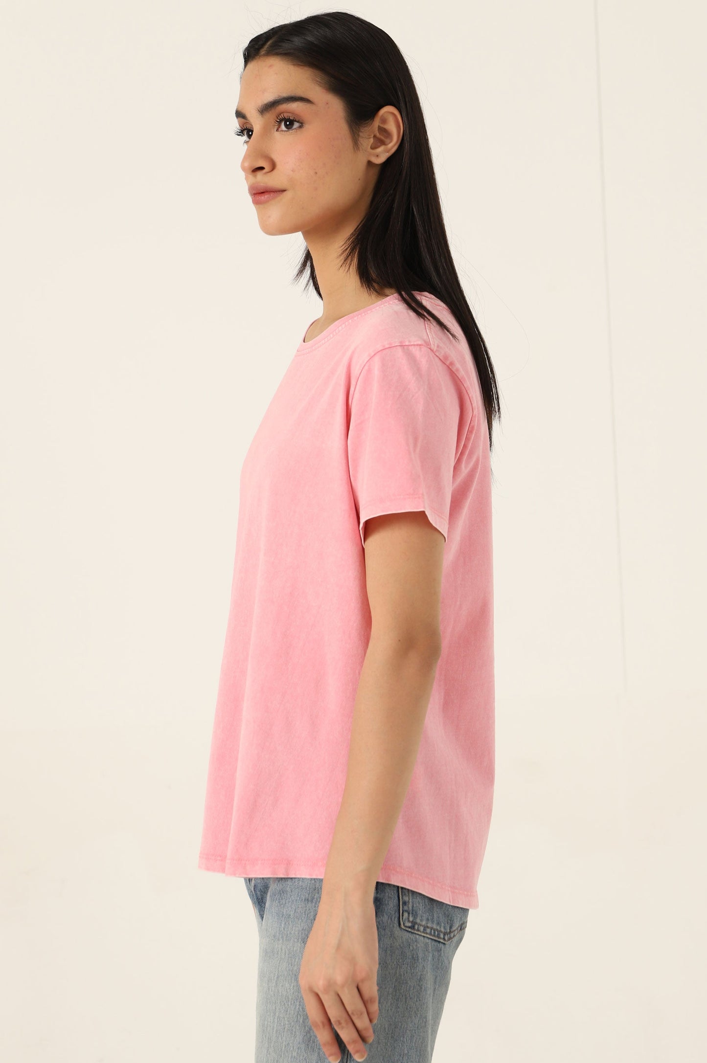 Crew Neck Half Sleeves Tee