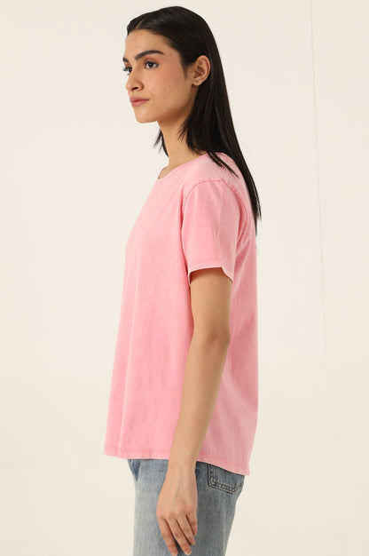 Crew Neck Half Sleeves Tee