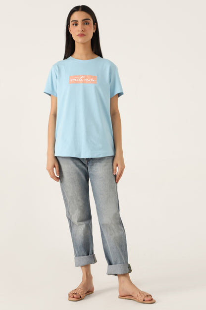 Crew Neck Half Sleeves Tee