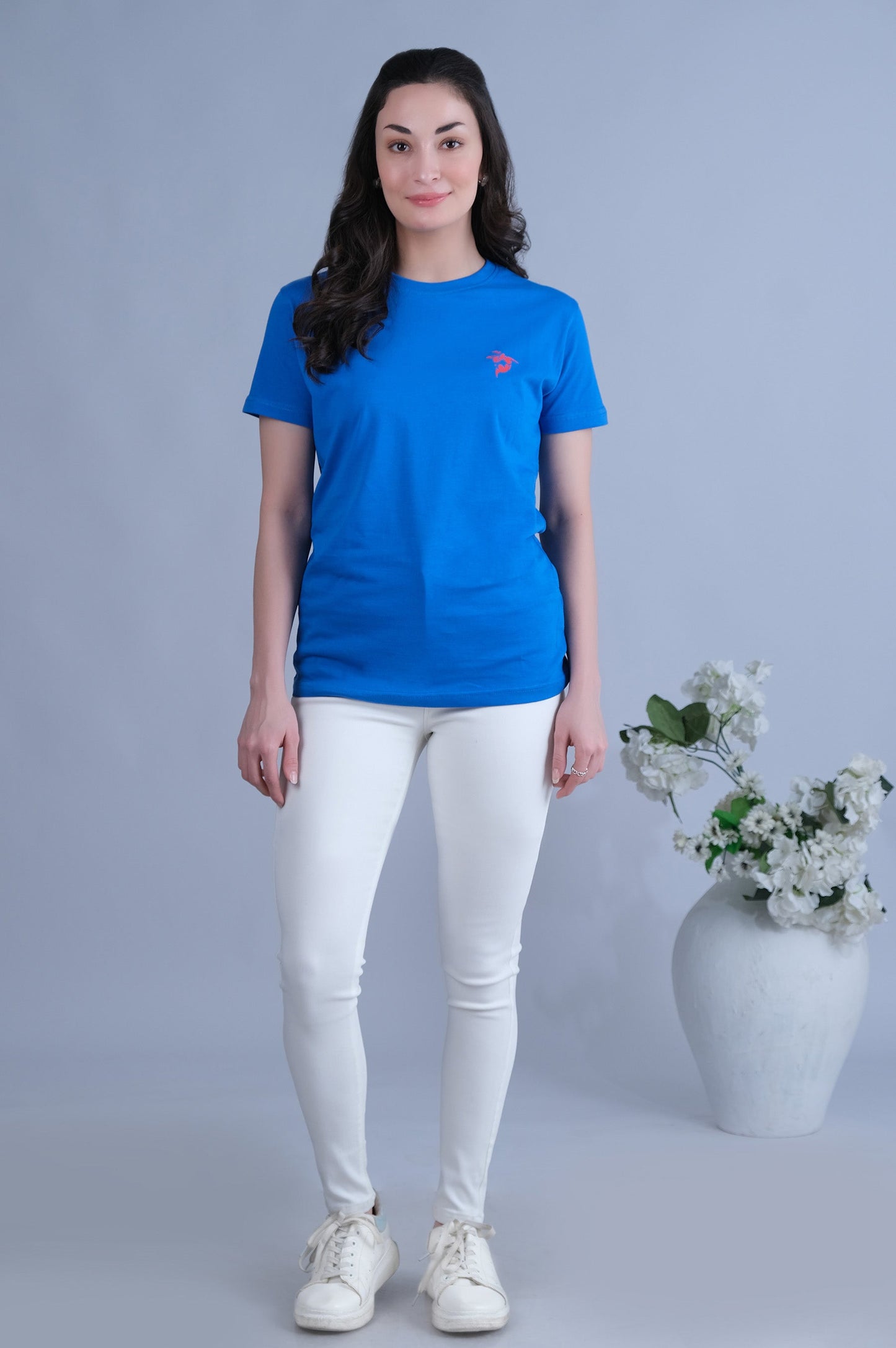 Round Neck Blue T-Shirt