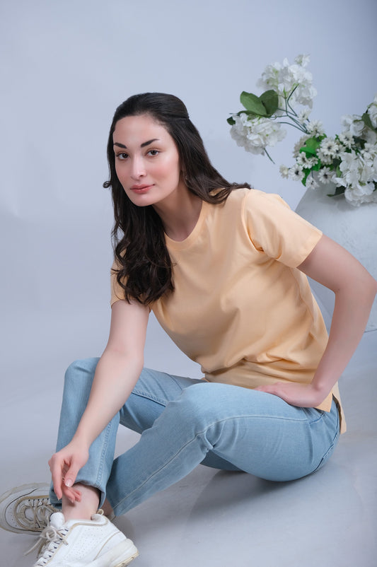 Round Neck Plain T-Shirt