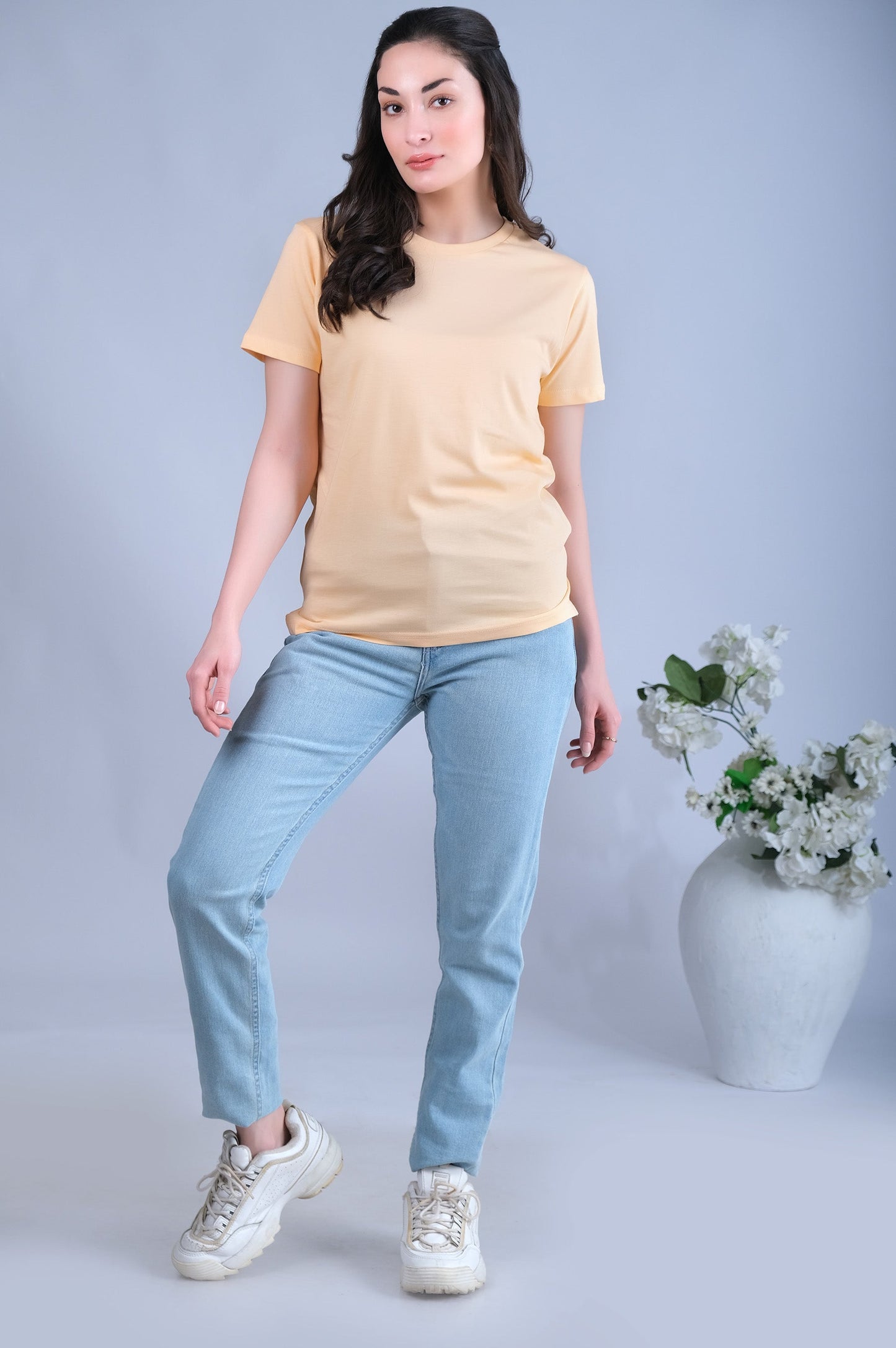 Round Neck Plain T-Shirt