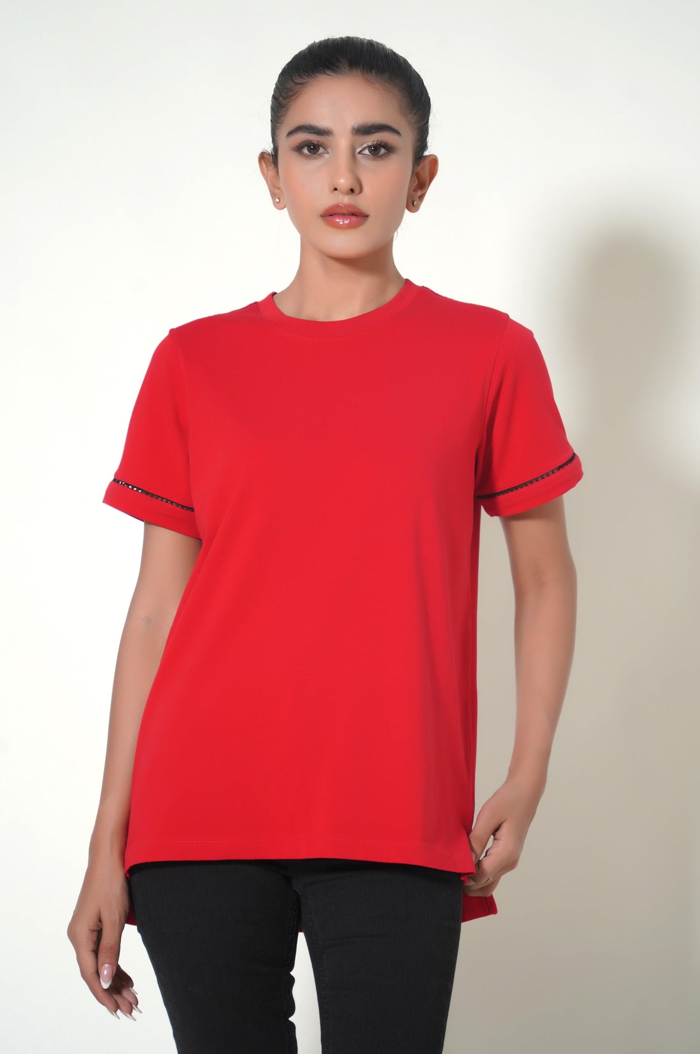 Red Crew Neck T-Shirt