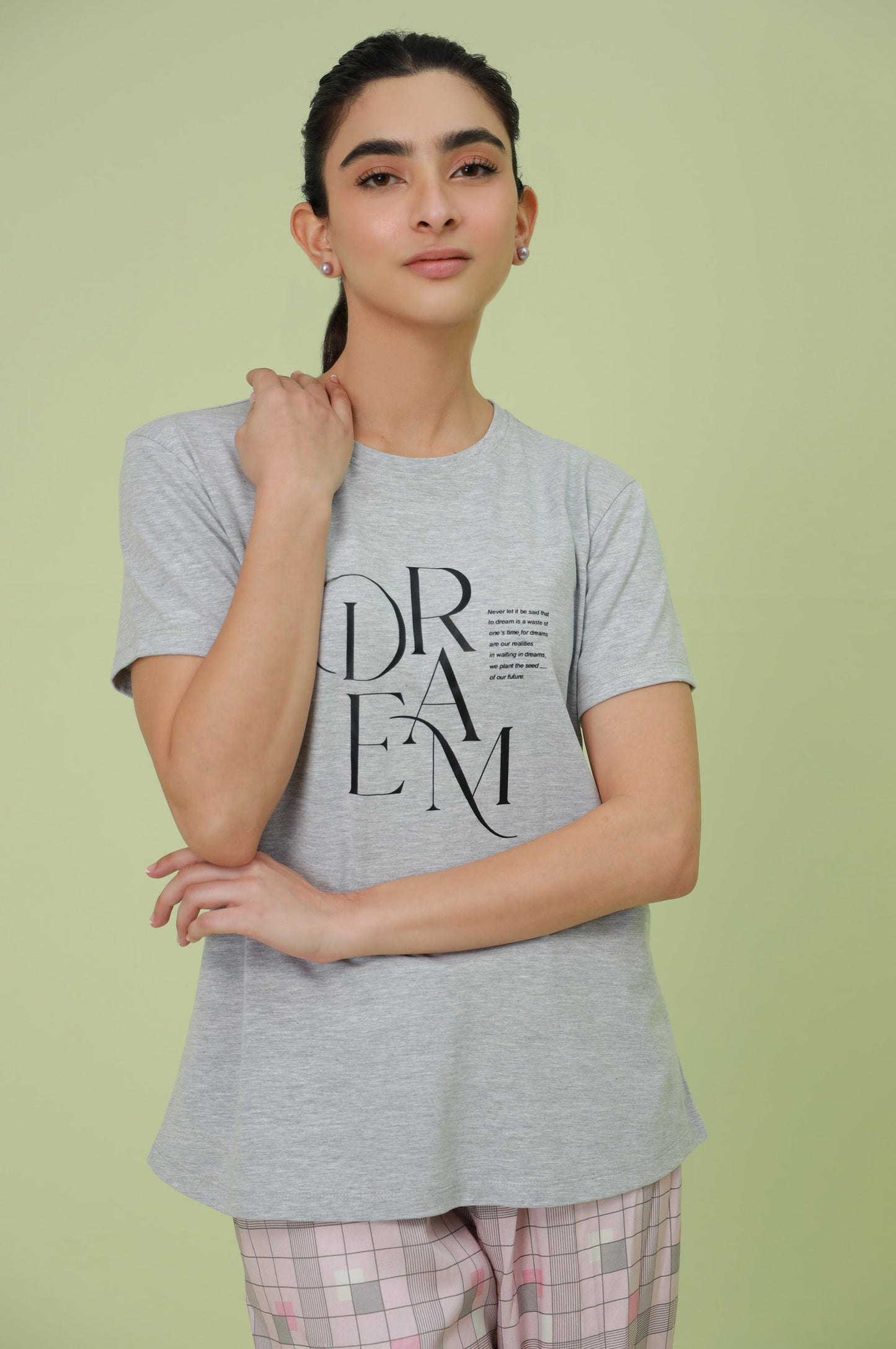 Crew Neck Half Sleeves Tee