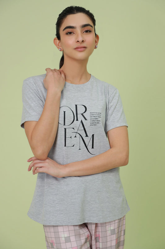 Crew Neck Half Sleeves Tee