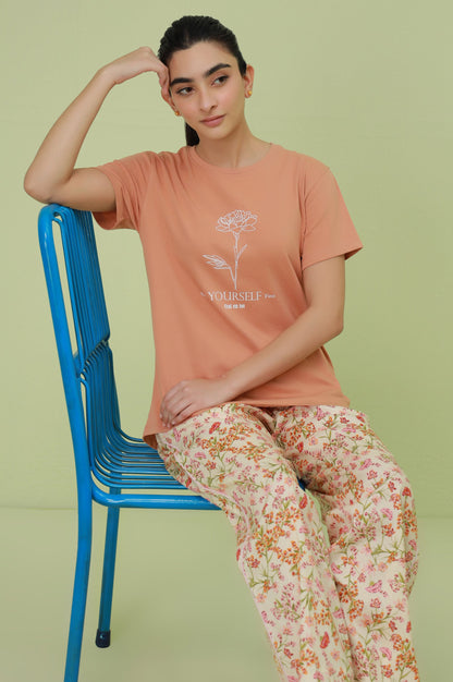 Crew Neck Half Sleeves Tee