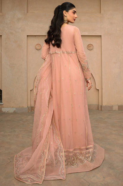 3 Piece Embroidered Net Suit
