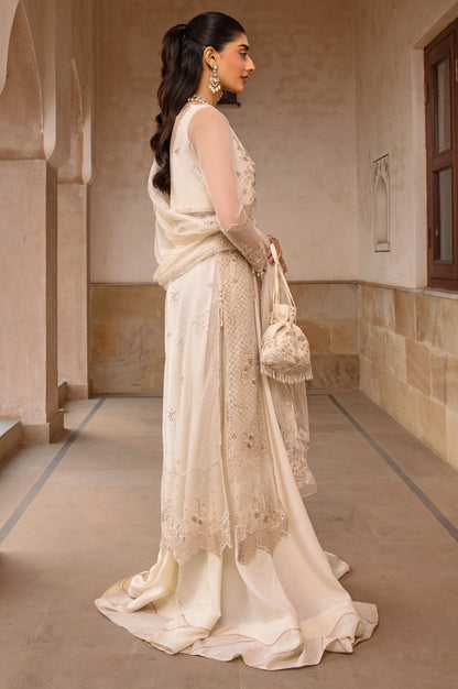 3 Piece Embroidered Net Suit