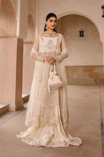 3 Piece Embroidered Net Suit