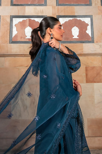 3 Piece Embroidered Chiffon Suit