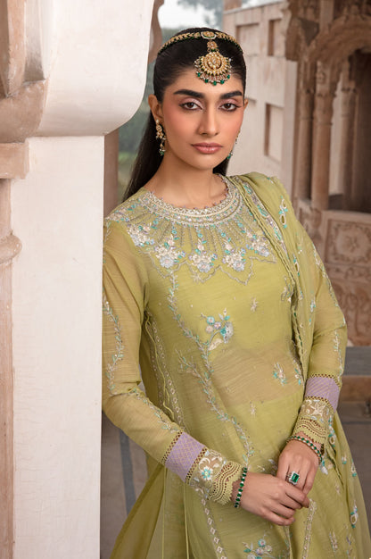 3 Piece Embroidered Monar Suit