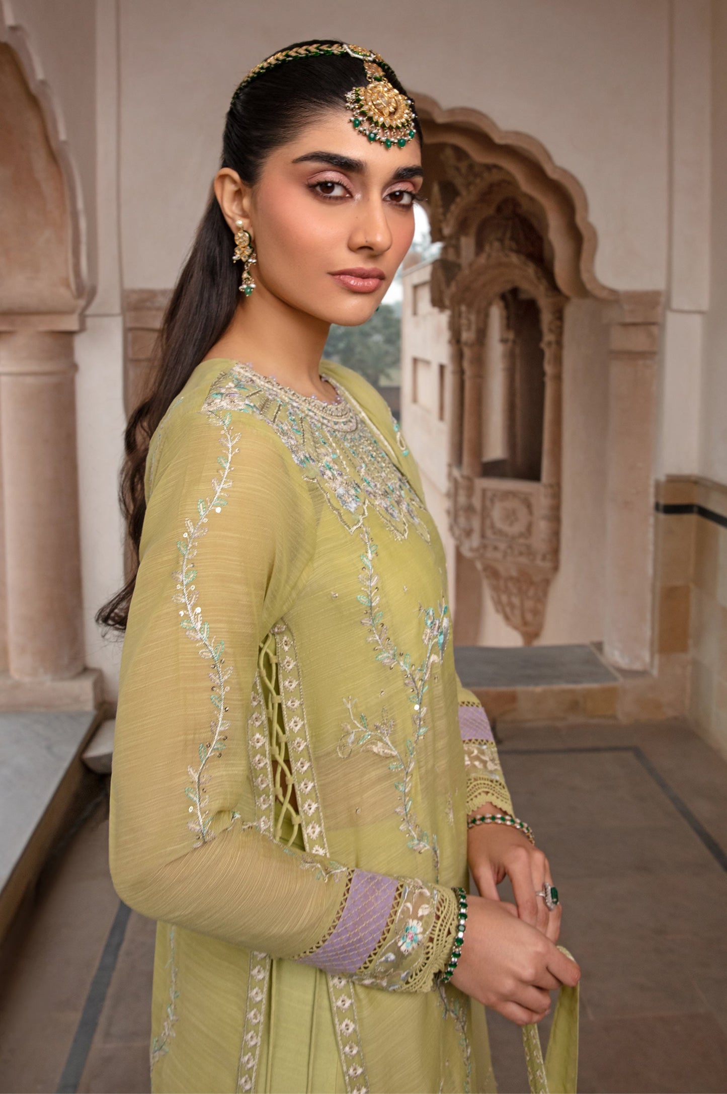 3 Piece Embroidered Monar Suit