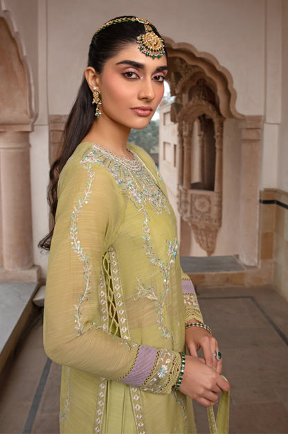 3 Piece Embroidered Monar Suit